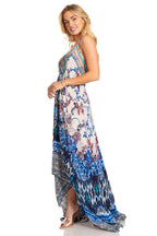 Sakkas Lizi 2025 Womens Maxi High-low Halter Handkerchief Long Dress Beach Party dresses La Vie Bien Sakkas Lizi 2025 Womens Maxi High-low Halter Handkerchief Long Dress Beach Party