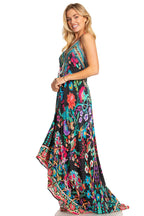 Sakkas Lizi 2025 Womens Maxi High-low Halter Handkerchief Long Dress Beach Party dresses La Vie Bien Sakkas Lizi 2025 Womens Maxi High-low Halter Handkerchief Long Dress Beach Party