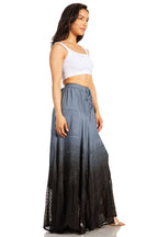 Sakkas Lyra Womens Bohemian Soft Brocade Rayon Tiered Embroidered Flowy Long Skirt skirts La Vie Bien Sakkas Lyra Womens Bohemian Soft Brocade Rayon Tiered Embroidered Flowy Long Skirt