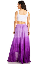 Sakkas Lyra Womens Bohemian Soft Brocade Rayon Tiered Embroidered Flowy Long Skirt skirts La Vie Bien Sakkas Lyra Womens Bohemian Soft Brocade Rayon Tiered Embroidered Flowy Long Skirt