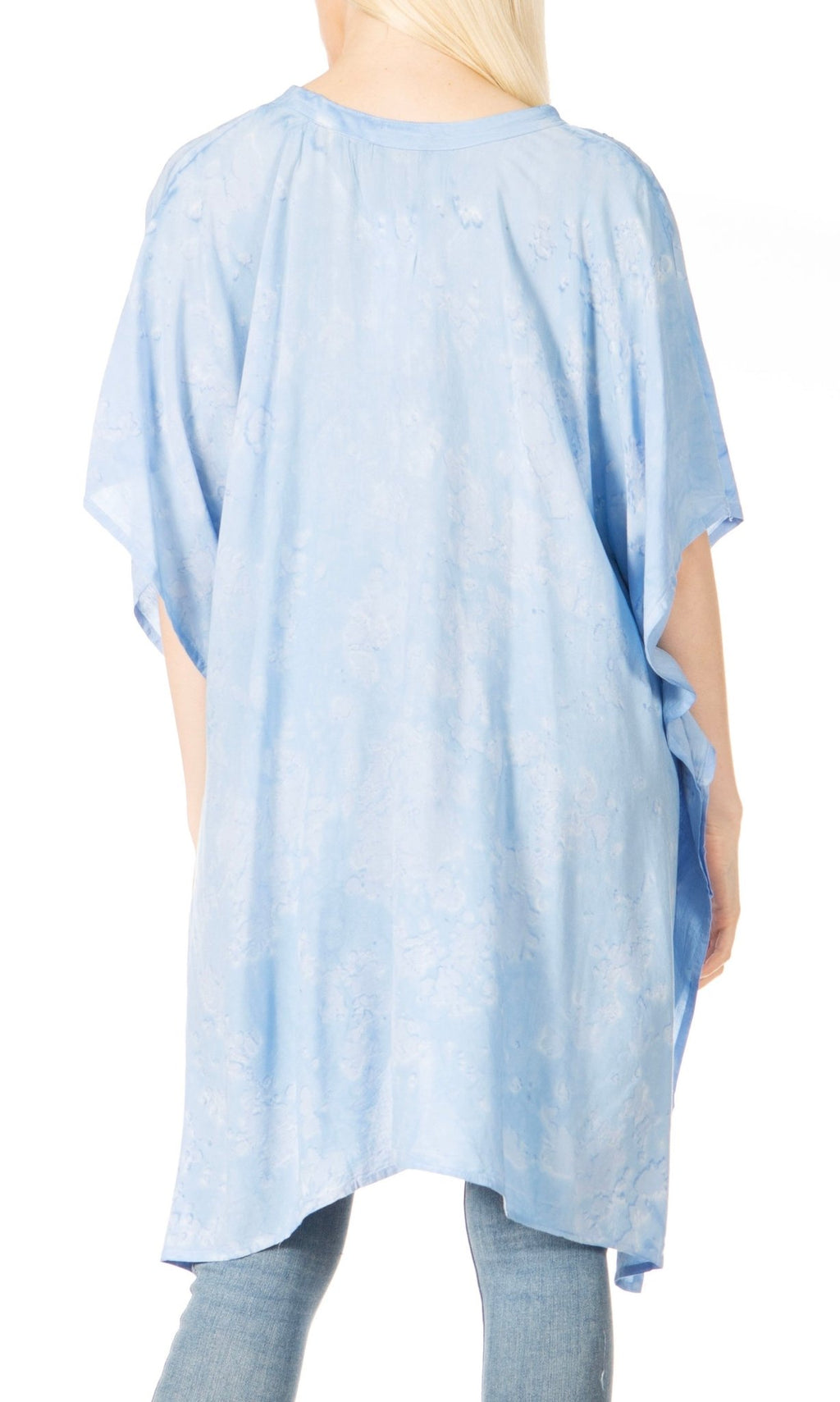 Sakkas Marcy Women's V-neck Caftan Top Tunic Dress - Perfect for Summer Boho Style & Swinging Coverup - Buy One, Get One 50% Off dresses La Vie Bien Sakkas Marcy Women's V-neck Caftan Top Tunic Dress - Perfect for Summer Boho Style & Swinging Coverup - Buy One, Get One 50% Off