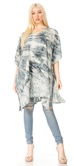 Sakkas Marcy Women's V-neck Caftan Top Tunic Dress - Perfect for Summer Boho Style & Swinging Coverup - Buy One, Get One 50% Off dresses La Vie Bien Sakkas Marcy Women's V-neck Caftan Top Tunic Dress - Perfect for Summer Boho Style & Swinging Coverup - Buy One, Get One 50% Off