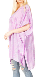 Sakkas Marcy Women's V-neck Caftan Top Tunic Dress - Perfect for Summer Boho Style & Swinging Coverup - Buy One, Get One 50% Off dresses La Vie Bien Sakkas Marcy Women's V-neck Caftan Top Tunic Dress - Perfect for Summer Boho Style & Swinging Coverup - Buy One, Get One 50% Off