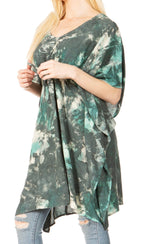 Sakkas Marcy Women's V-neck Caftan Top Tunic Dress - Perfect for Summer Boho Style & Swinging Coverup - Buy One, Get One 50% Off dresses La Vie Bien Sakkas Marcy Women's V-neck Caftan Top Tunic Dress - Perfect for Summer Boho Style & Swinging Coverup - Buy One, Get One 50% Off