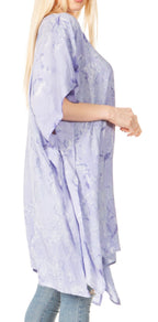 Sakkas Marcy Women's V-neck Caftan Top Tunic Dress - Perfect for Summer Boho Style & Swinging Coverup - Buy One, Get One 50% Off dresses La Vie Bien Sakkas Marcy Women's V-neck Caftan Top Tunic Dress - Perfect for Summer Boho Style & Swinging Coverup - Buy One, Get One 50% Off