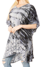 Sakkas Marcy Women's V-neck Caftan Top Tunic Dress - Perfect for Summer Boho Style & Swinging Coverup - Buy One, Get One 50% Off dresses La Vie Bien Sakkas Marcy Women's V-neck Caftan Top Tunic Dress - Perfect for Summer Boho Style & Swinging Coverup - Buy One, Get One 50% Off