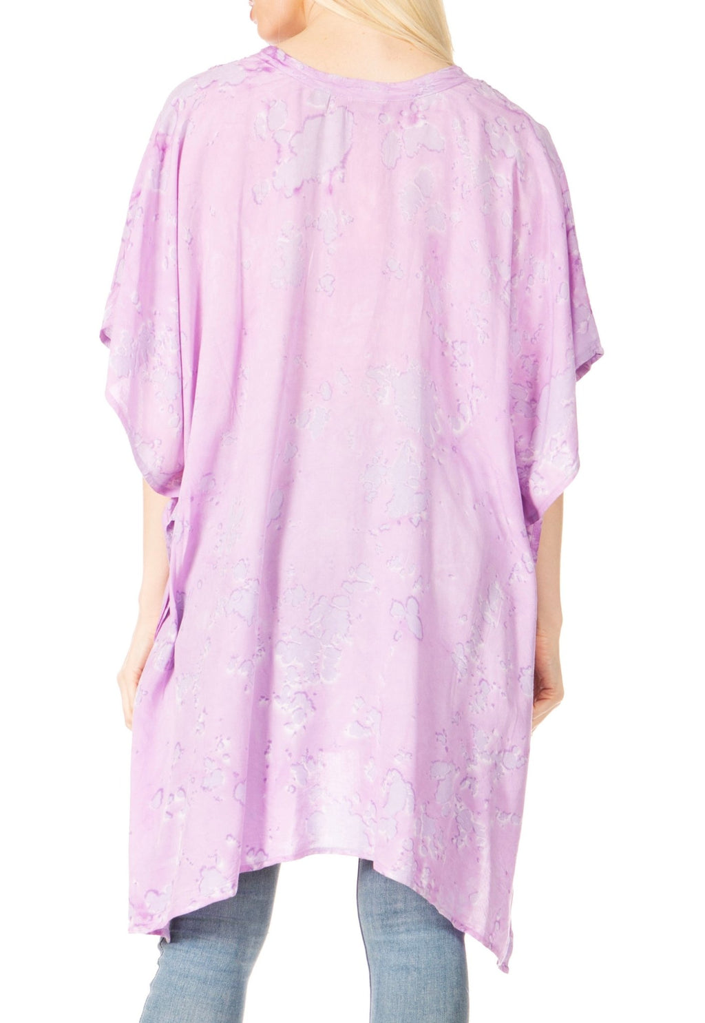Sakkas Marcy Women's V-neck Caftan Top Tunic Dress - Perfect for Summer Boho Style & Swinging Coverup - Buy One, Get One 50% Off dresses La Vie Bien Sakkas Marcy Women's V-neck Caftan Top Tunic Dress - Perfect for Summer Boho Style & Swinging Coverup - Buy One, Get One 50% Off