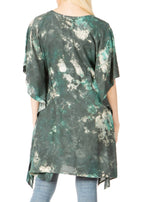Sakkas Marcy Women's V-neck Caftan Top Tunic Dress - Perfect for Summer Boho Style & Swinging Coverup - Buy One, Get One 50% Off dresses La Vie Bien Sakkas Marcy Women's V-neck Caftan Top Tunic Dress - Perfect for Summer Boho Style & Swinging Coverup - Buy One, Get One 50% Off