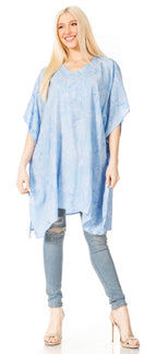 Sakkas Marcy Women's V-neck Caftan Top Tunic Dress - Perfect for Summer Boho Style & Swinging Coverup - Buy One, Get One 50% Off dresses La Vie Bien Sakkas Marcy Women's V-neck Caftan Top Tunic Dress - Perfect for Summer Boho Style & Swinging Coverup - Buy One, Get One 50% Off