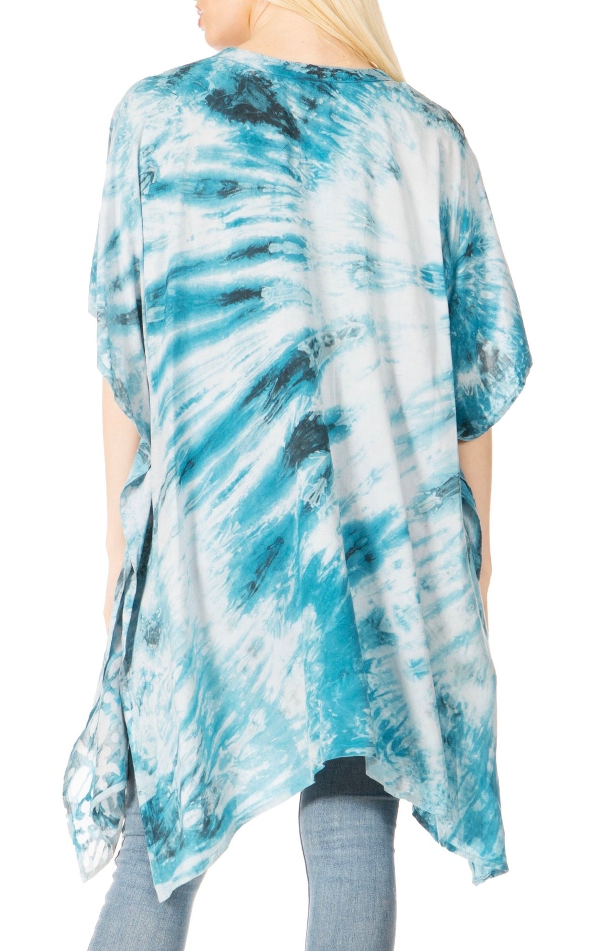 Sakkas Marcy Women's V-neck Caftan Top Tunic Dress - Perfect for Summer Boho Style & Swinging Coverup - Buy One, Get One 50% Off dresses La Vie Bien Sakkas Marcy Women's V-neck Caftan Top Tunic Dress - Perfect for Summer Boho Style & Swinging Coverup - Buy One, Get One 50% Off