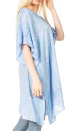 Sakkas Marcy Women's V-neck Caftan Top Tunic Dress - Perfect for Summer Boho Style & Swinging Coverup - Buy One, Get One 50% Off dresses La Vie Bien Sakkas Marcy Women's V-neck Caftan Top Tunic Dress - Perfect for Summer Boho Style & Swinging Coverup - Buy One, Get One 50% Off