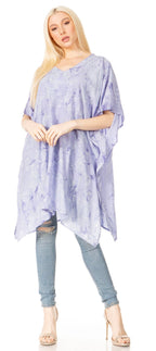 Sakkas Marcy Women's V-neck Caftan Top Tunic Dress - Perfect for Summer Boho Style & Swinging Coverup - Buy One, Get One 50% Off dresses La Vie Bien Sakkas Marcy Women's V-neck Caftan Top Tunic Dress - Perfect for Summer Boho Style & Swinging Coverup - Buy One, Get One 50% Off