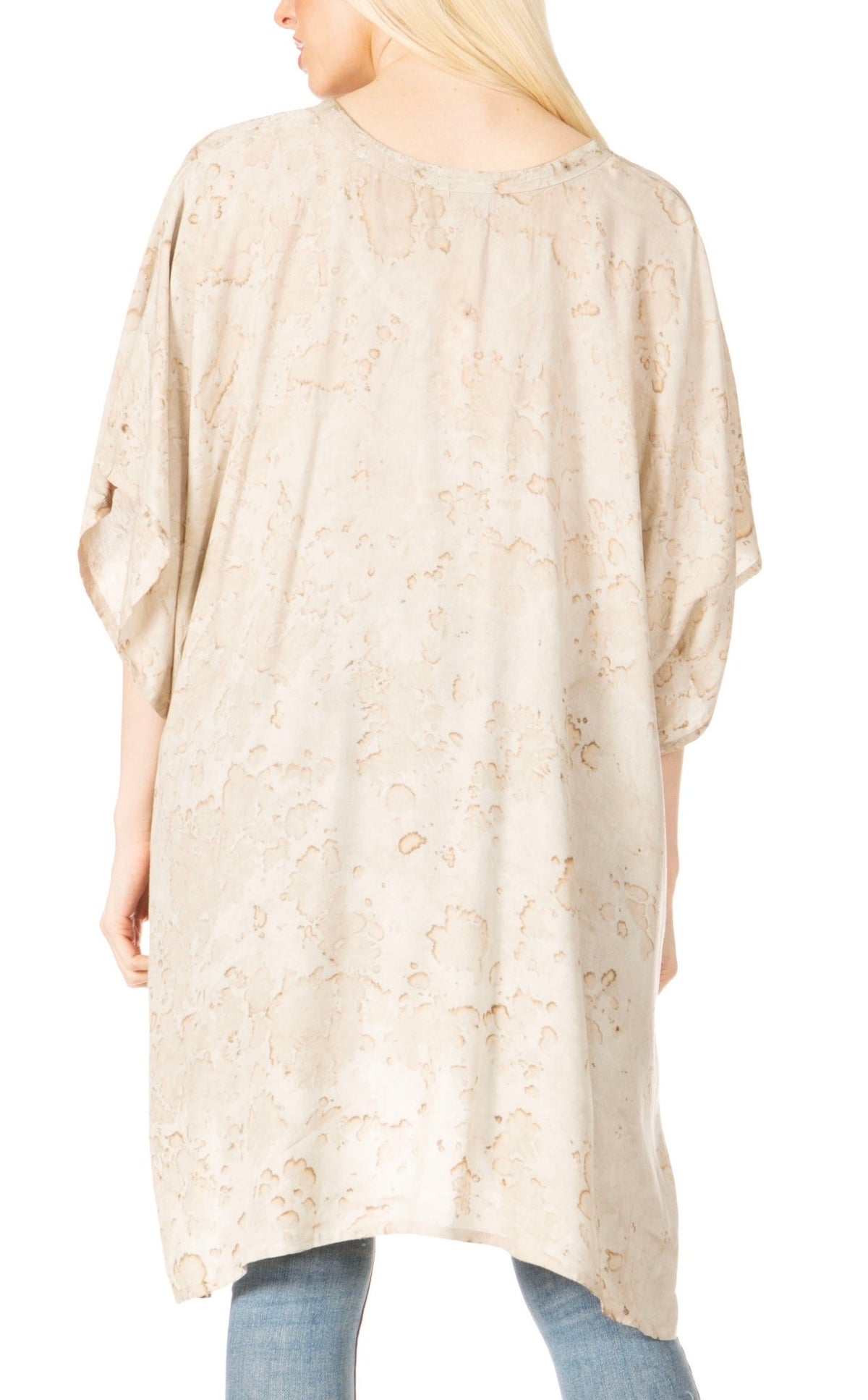 Sakkas Marcy Women's V-neck Caftan Top Tunic Dress - Perfect for Summer Boho Style & Swinging Coverup - Buy One, Get One 50% Off dresses La Vie Bien Sakkas Marcy Women's V-neck Caftan Top Tunic Dress - Perfect for Summer Boho Style & Swinging Coverup - Buy One, Get One 50% Off