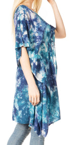 Sakkas Marcy Women's V-neck Caftan Top Tunic Dress - Perfect for Summer Boho Style & Swinging Coverup - Buy One, Get One 50% Off dresses La Vie Bien Sakkas Marcy Women's V-neck Caftan Top Tunic Dress - Perfect for Summer Boho Style & Swinging Coverup - Buy One, Get One 50% Off