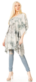 Sakkas Marcy Women's V-neck Caftan Top Tunic Dress - Perfect for Summer Boho Style & Swinging Coverup - Buy One, Get One 50% Off dresses La Vie Bien Sakkas Marcy Women's V-neck Caftan Top Tunic Dress - Perfect for Summer Boho Style & Swinging Coverup - Buy One, Get One 50% Off