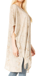 Sakkas Marcy Women's V-neck Caftan Top Tunic Dress - Perfect for Summer Boho Style & Swinging Coverup - Buy One, Get One 50% Off dresses La Vie Bien Sakkas Marcy Women's V-neck Caftan Top Tunic Dress - Perfect for Summer Boho Style & Swinging Coverup - Buy One, Get One 50% Off