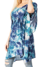Sakkas Marcy Women's V-neck Caftan Top Tunic Dress - Perfect for Summer Boho Style & Swinging Coverup - Buy One, Get One 50% Off dresses La Vie Bien Sakkas Marcy Women's V-neck Caftan Top Tunic Dress - Perfect for Summer Boho Style & Swinging Coverup - Buy One, Get One 50% Off