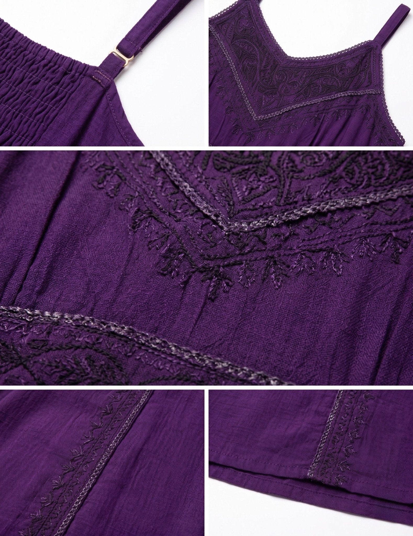 Sakkas Markay Short Mid Length Spaghetti Strap Sleeveless Embroidered Batik Dress dresses La Vie Bien Sakkas Markay Short Mid Length Spaghetti Strap Sleeveless Embroidered Batik Dress