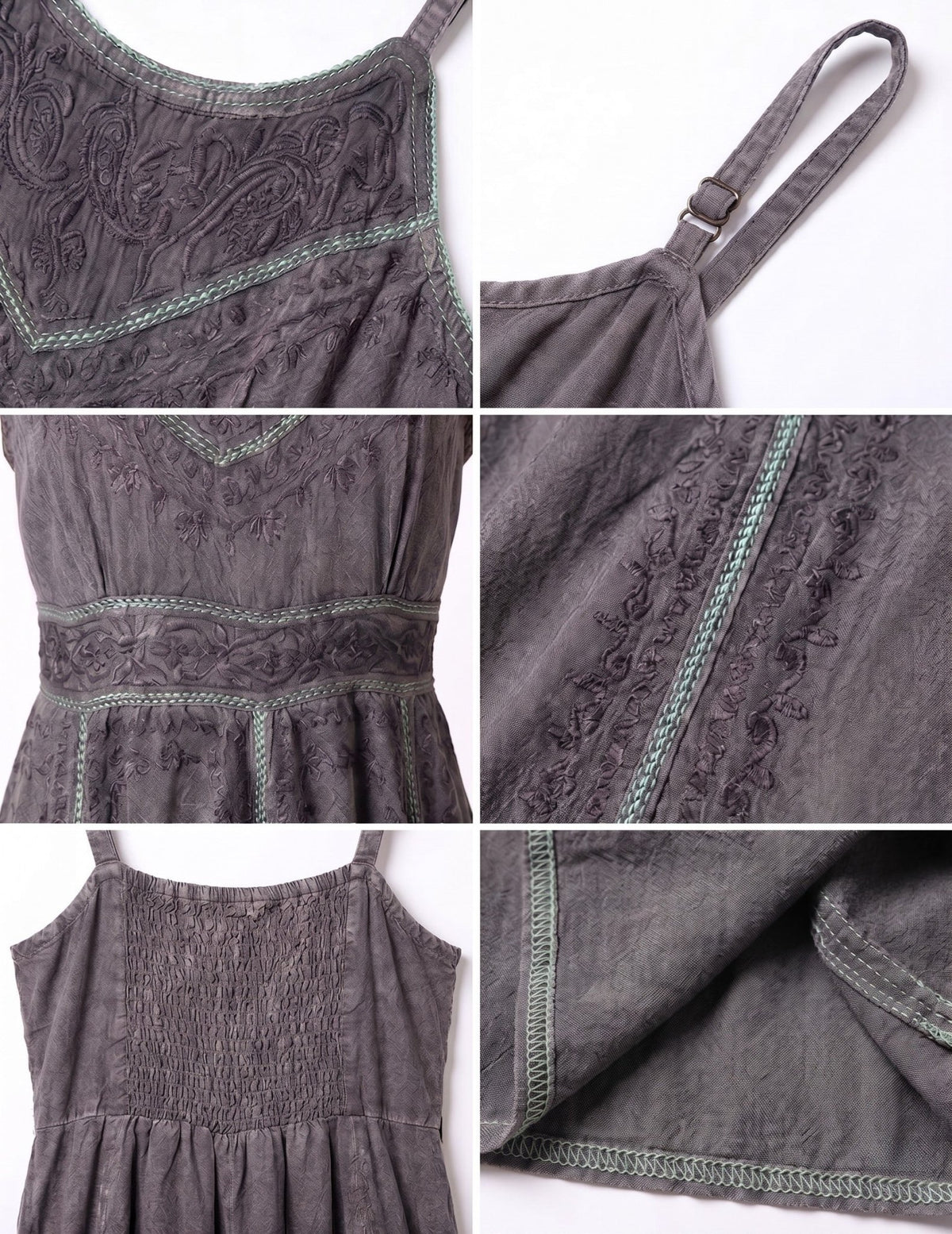 Sakkas Markay Short Mid Length Spaghetti Strap Sleeveless Embroidered Batik Dress dresses La Vie Bien Sakkas Markay Short Mid Length Spaghetti Strap Sleeveless Embroidered Batik Dress