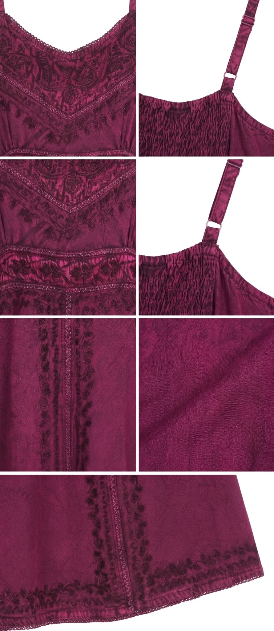 Sakkas Markay Short Mid Length Spaghetti Strap Sleeveless Embroidered Batik Dress dresses La Vie Bien Sakkas Markay Short Mid Length Spaghetti Strap Sleeveless Embroidered Batik Dress