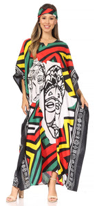 Sakkas Mera Women's Long Loose Short Sleeve Summer Casual Caftan Kaftan Dress - Buy One, Get One 50% Off dresses La Vie Bien Sakkas Mera Women's Long Loose Short Sleeve Summer Casual Caftan Kaftan Dress - Buy One, Get One 50% Off