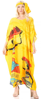Sakkas Mera Women's Long Loose Short Sleeve Summer Casual Caftan Kaftan Dress - Buy One, Get One 50% Off dresses La Vie Bien Sakkas Mera Women's Long Loose Short Sleeve Summer Casual Caftan Kaftan Dress - Buy One, Get One 50% Off