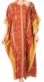 Sakkas Mera Women's Long Loose Short Sleeve Summer Casual Caftan Kaftan Dress - Buy One, Get One 50% Off dresses La Vie Bien Sakkas Mera Women's Long Loose Short Sleeve Summer Casual Caftan Kaftan Dress - Buy One, Get One 50% Off