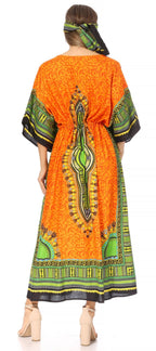 Sakkas Mera Women's Long Loose Short Sleeve Summer Casual Caftan Kaftan Dress - Buy One, Get One 50% Off dresses La Vie Bien Sakkas Mera Women's Long Loose Short Sleeve Summer Casual Caftan Kaftan Dress - Buy One, Get One 50% Off