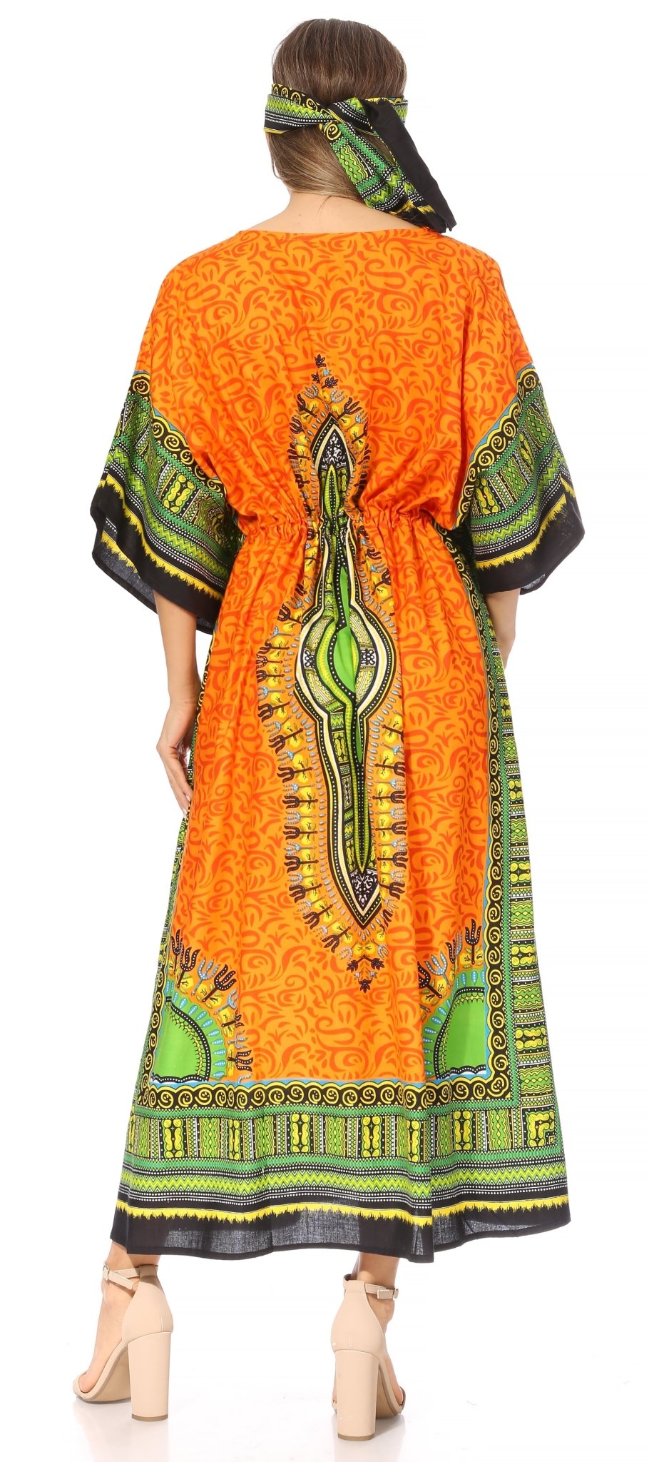 Sakkas Mera Women's Long Loose Short Sleeve Summer Casual Caftan Kaftan Dress - Buy One, Get One 50% Off dresses La Vie Bien Sakkas Mera Women's Long Loose Short Sleeve Summer Casual Caftan Kaftan Dress - Buy One, Get One 50% Off