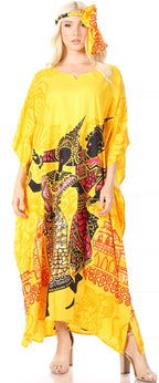 Sakkas Mera Women's Long Loose Short Sleeve Summer Casual Caftan Kaftan Dress - Buy One, Get One 50% Off dresses La Vie Bien Sakkas Mera Women's Long Loose Short Sleeve Summer Casual Caftan Kaftan Dress - Buy One, Get One 50% Off