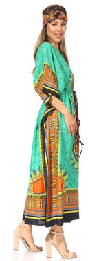 Sakkas Mera Women's Long Loose Short Sleeve Summer Casual Caftan Kaftan Dress - Buy One, Get One 50% Off dresses La Vie Bien Sakkas Mera Women's Long Loose Short Sleeve Summer Casual Caftan Kaftan Dress - Buy One, Get One 50% Off