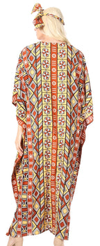 Sakkas Mera Women's Long Loose Short Sleeve Summer Casual Caftan Kaftan Dress - Buy One, Get One 50% Off dresses La Vie Bien Sakkas Mera Women's Long Loose Short Sleeve Summer Casual Caftan Kaftan Dress - Buy One, Get One 50% Off