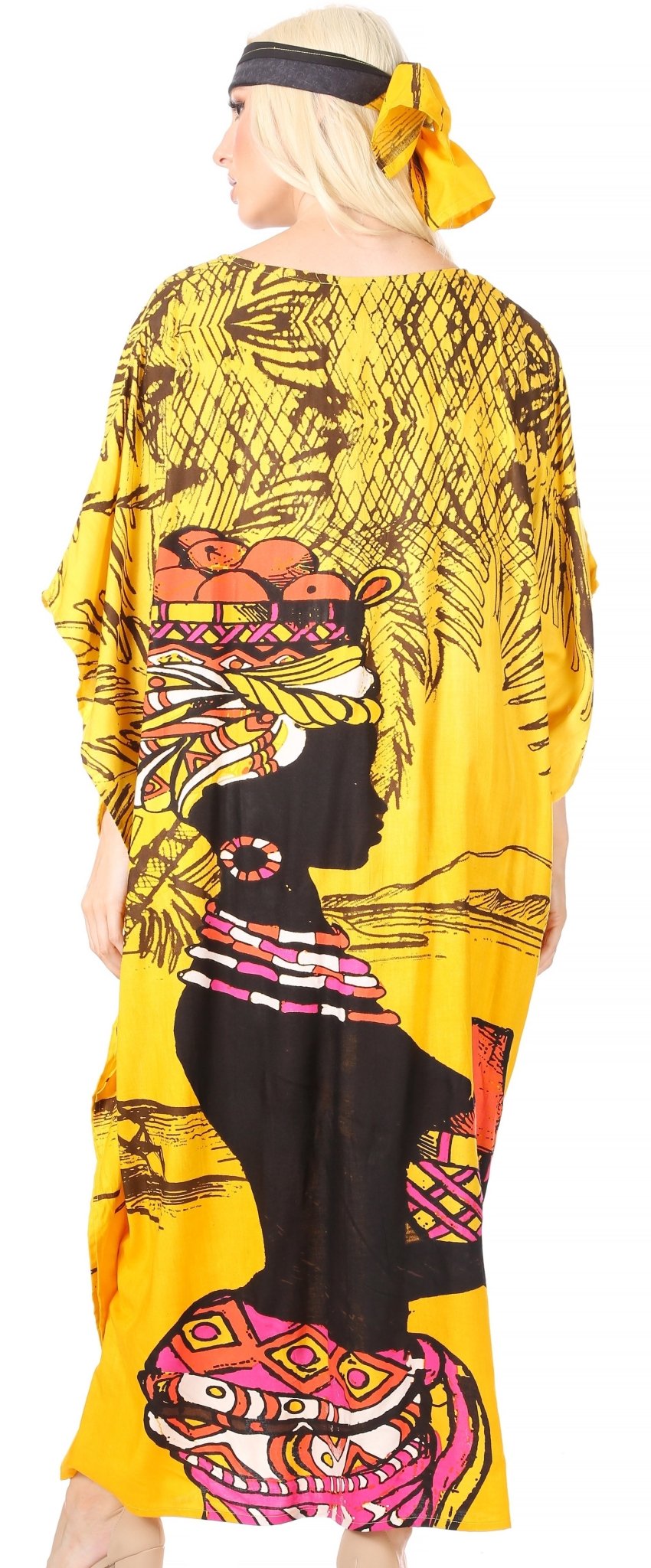 Sakkas Mera Women's Long Loose Short Sleeve Summer Casual Caftan Kaftan Dress - Buy One, Get One 50% Off dresses La Vie Bien Sakkas Mera Women's Long Loose Short Sleeve Summer Casual Caftan Kaftan Dress - Buy One, Get One 50% Off