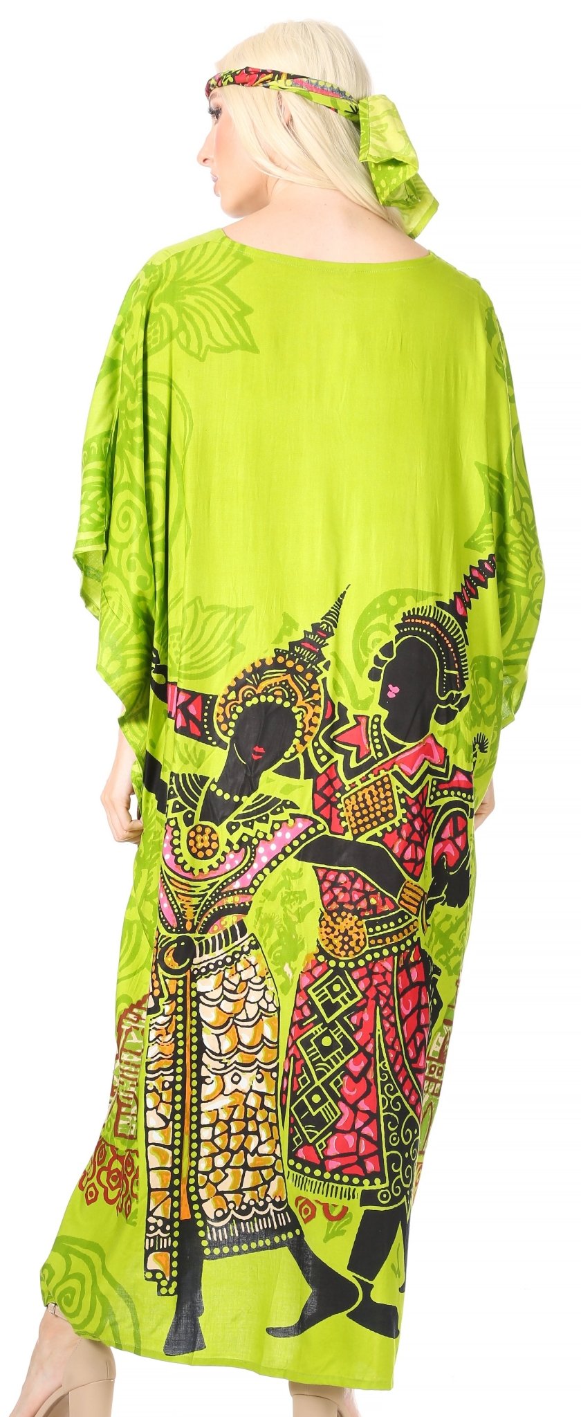 Sakkas Mera Women's Long Loose Short Sleeve Summer Casual Caftan Kaftan Dress - Buy One, Get One 50% Off dresses La Vie Bien Sakkas Mera Women's Long Loose Short Sleeve Summer Casual Caftan Kaftan Dress - Buy One, Get One 50% Off