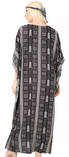 Sakkas Mera Women's Long Loose Short Sleeve Summer Casual Caftan Kaftan Dress - Buy One, Get One 50% Off dresses La Vie Bien Sakkas Mera Women's Long Loose Short Sleeve Summer Casual Caftan Kaftan Dress - Buy One, Get One 50% Off