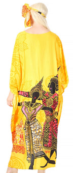 Sakkas Mera Women's Long Loose Short Sleeve Summer Casual Caftan Kaftan Dress - Buy One, Get One 50% Off dresses La Vie Bien Sakkas Mera Women's Long Loose Short Sleeve Summer Casual Caftan Kaftan Dress - Buy One, Get One 50% Off