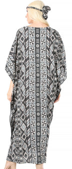Sakkas Mera Women's Long Loose Short Sleeve Summer Casual Caftan Kaftan Dress - Buy One, Get One 50% Off dresses La Vie Bien Sakkas Mera Women's Long Loose Short Sleeve Summer Casual Caftan Kaftan Dress - Buy One, Get One 50% Off
