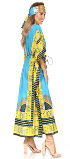 Sakkas Mera Women's Long Loose Short Sleeve Summer Casual Caftan Kaftan Dress - Buy One, Get One 50% Off dresses La Vie Bien Sakkas Mera Women's Long Loose Short Sleeve Summer Casual Caftan Kaftan Dress - Buy One, Get One 50% Off