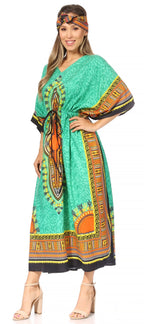 Sakkas Mera Women's Long Loose Short Sleeve Summer Casual Caftan Kaftan Dress - Buy One, Get One 50% Off dresses La Vie Bien Sakkas Mera Women's Long Loose Short Sleeve Summer Casual Caftan Kaftan Dress - Buy One, Get One 50% Off