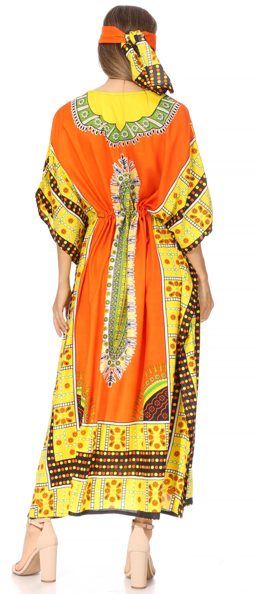 Sakkas Mera Women's Long Loose Short Sleeve Summer Casual Caftan Kaftan Dress - Buy One, Get One 50% Off dresses La Vie Bien Sakkas Mera Women's Long Loose Short Sleeve Summer Casual Caftan Kaftan Dress - Buy One, Get One 50% Off
