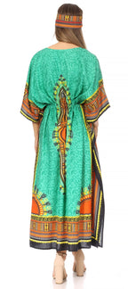 Sakkas Mera Women's Long Loose Short Sleeve Summer Casual Caftan Kaftan Dress - Buy One, Get One 50% Off dresses La Vie Bien Sakkas Mera Women's Long Loose Short Sleeve Summer Casual Caftan Kaftan Dress - Buy One, Get One 50% Off