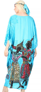 Sakkas Mera Women's Long Loose Short Sleeve Summer Casual Caftan Kaftan Dress - Buy One, Get One 50% Off dresses La Vie Bien Sakkas Mera Women's Long Loose Short Sleeve Summer Casual Caftan Kaftan Dress - Buy One, Get One 50% Off