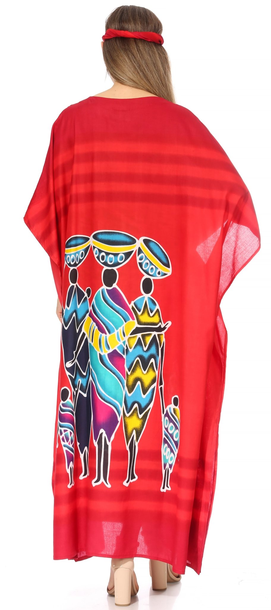 Sakkas Mera Women's Long Loose Short Sleeve Summer Casual Caftan Kaftan Dress - Buy One, Get One 50% Off dresses La Vie Bien Sakkas Mera Women's Long Loose Short Sleeve Summer Casual Caftan Kaftan Dress - Buy One, Get One 50% Off