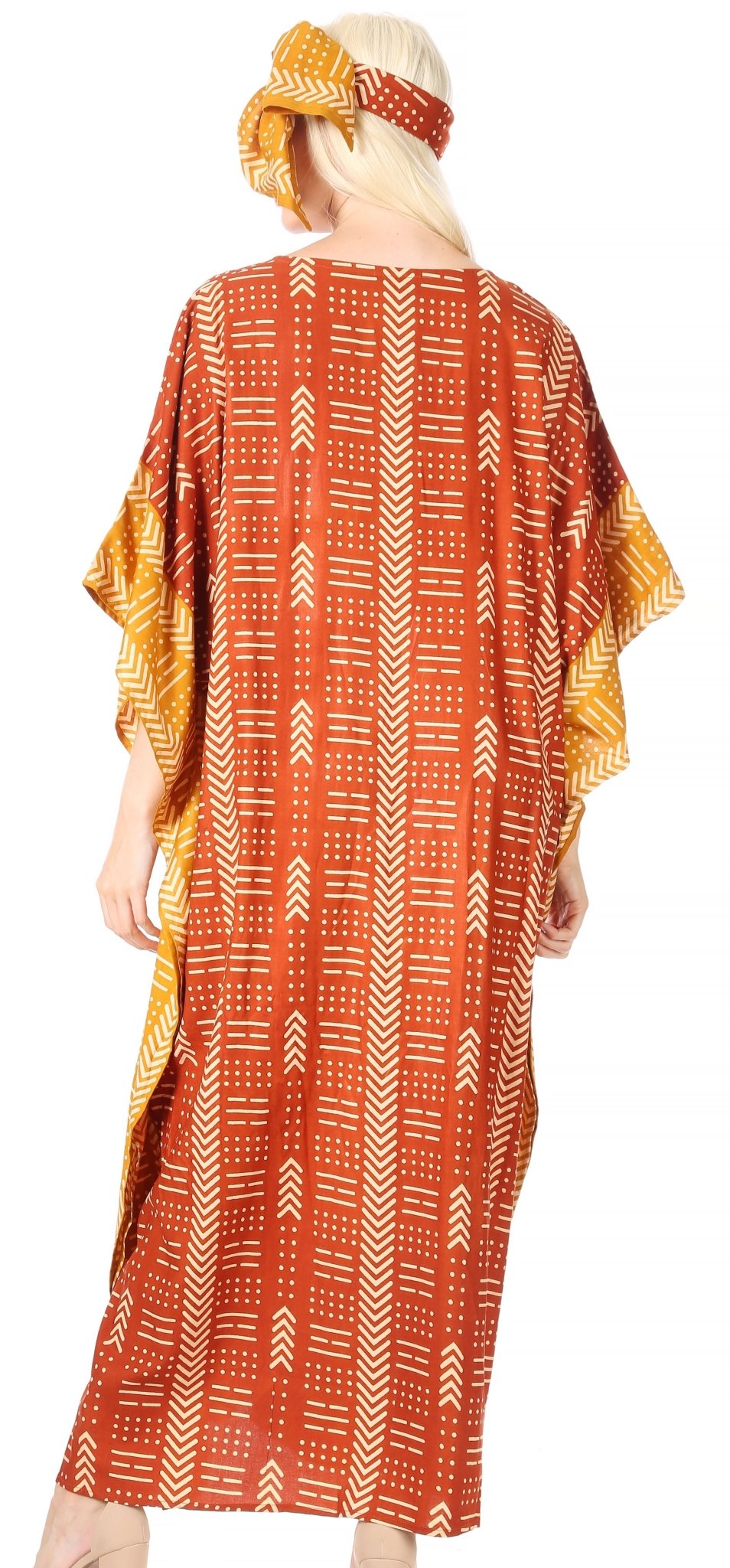 Sakkas Mera Women's Long Loose Short Sleeve Summer Casual Caftan Kaftan Dress - Buy One, Get One 50% Off dresses La Vie Bien Sakkas Mera Women's Long Loose Short Sleeve Summer Casual Caftan Kaftan Dress - Buy One, Get One 50% Off