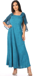 Sakkas Niam Women's Maxi Capelet Long Dress Celtic Medieval Renaissance Adjustable - Buy One Get One dresses La Vie Bien Sakkas Niam Women's Maxi Capelet Long Dress Celtic Medieval Renaissance Adjustable - Buy One Get One