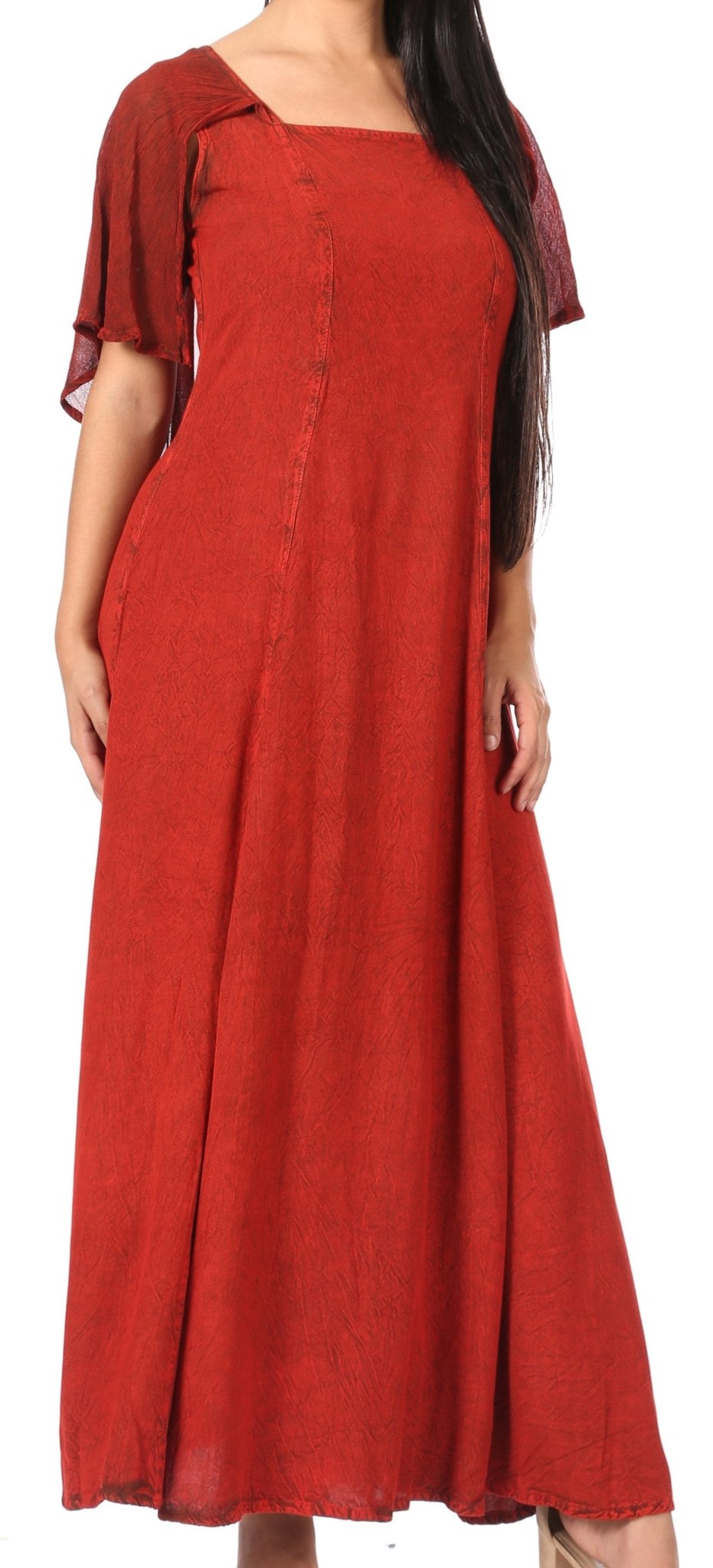 Sakkas Niam Women's Maxi Capelet Long Dress Celtic Medieval Renaissance Adjustable - Buy One Get One dresses La Vie Bien Sakkas Niam Women's Maxi Capelet Long Dress Celtic Medieval Renaissance Adjustable - Buy One Get One