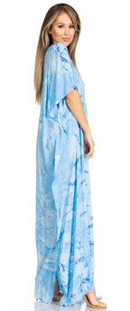 Sakkas Pilar Petite Women's Beach Maxi Caftan Dress in Short Sleeve Casual Style dresses La Vie Bien Sakkas Pilar Petite Women's Beach Maxi Caftan Dress in Short Sleeve Casual Style