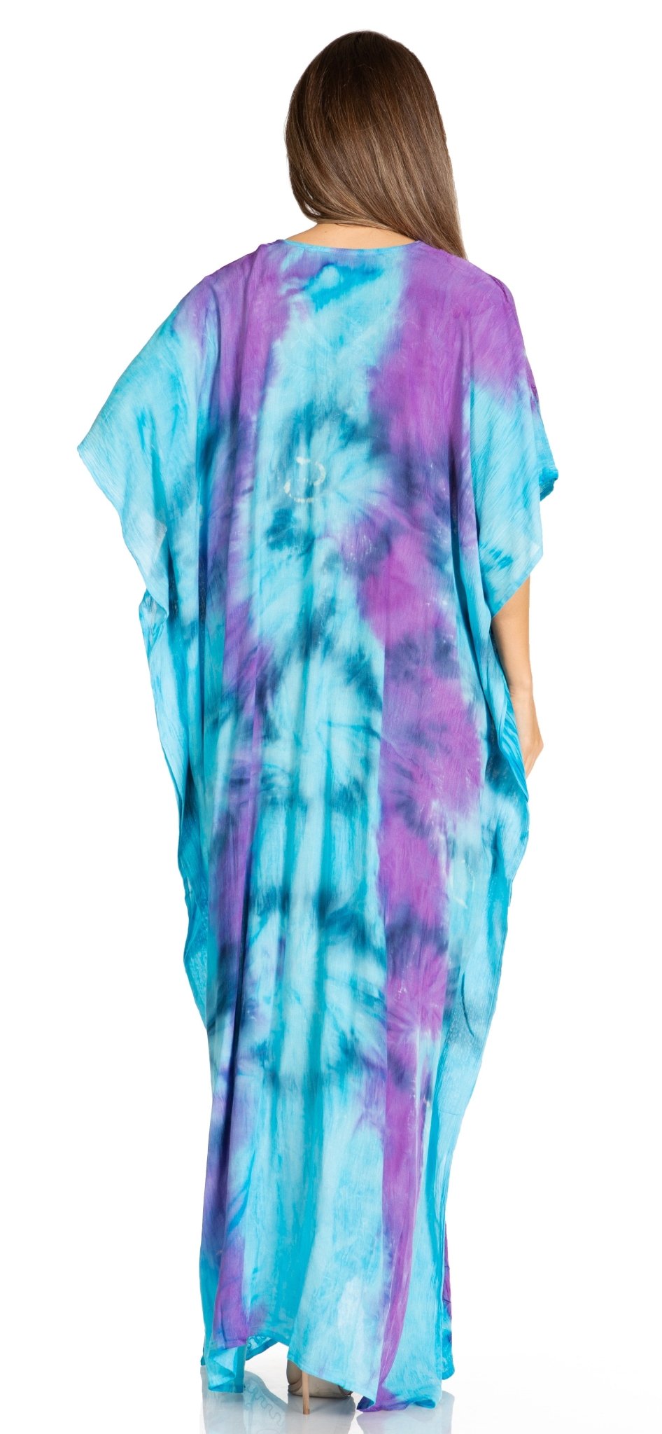 Sakkas Pilar Petite Women's Beach Maxi Caftan Dress in Short Sleeve Casual Style dresses La Vie Bien Sakkas Pilar Petite Women's Beach Maxi Caftan Dress in Short Sleeve Casual Style