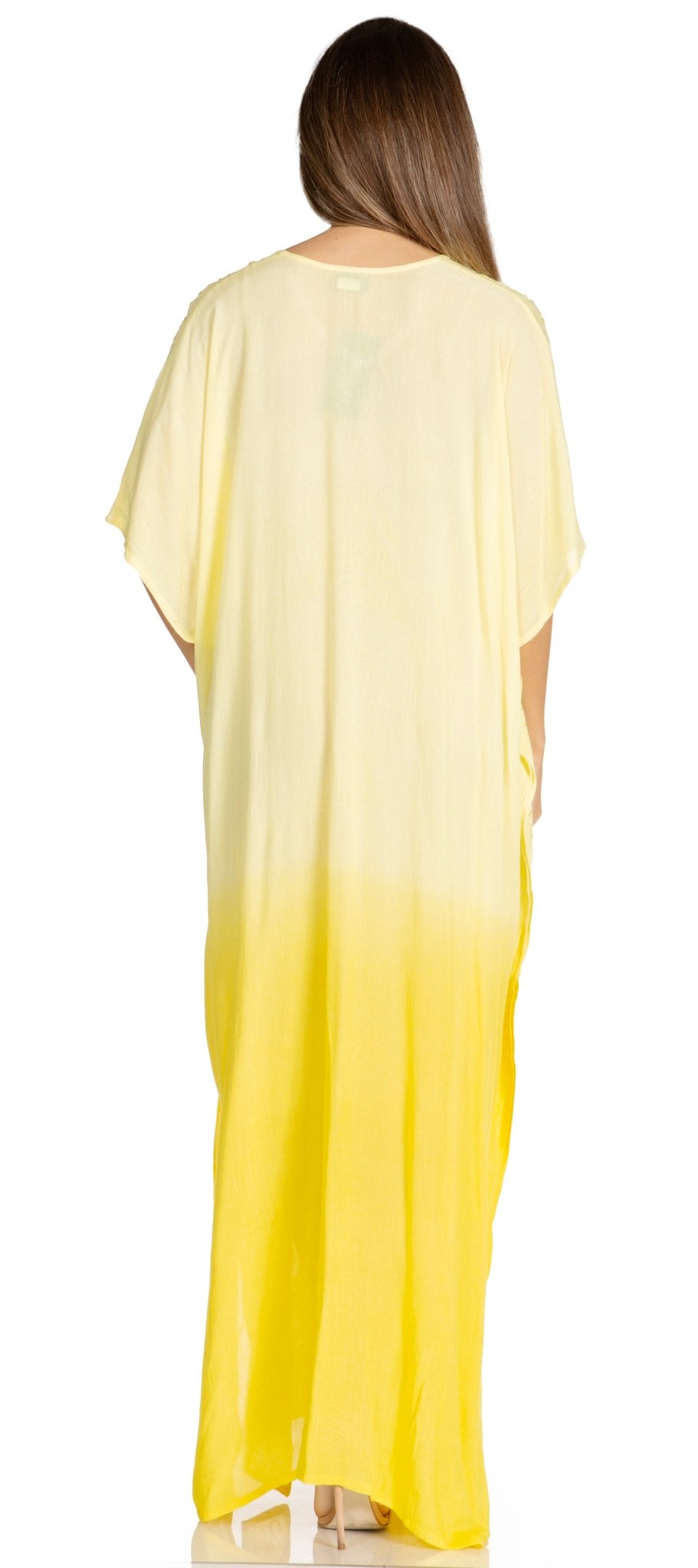 Sakkas Pilar Petite Women's Beach Maxi Caftan Dress in Short Sleeve Casual Style dresses La Vie Bien Sakkas Pilar Petite Women's Beach Maxi Caftan Dress in Short Sleeve Casual Style
