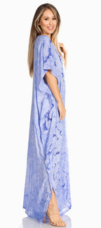 Sakkas Pilar Petite Women's Beach Maxi Caftan Dress in Short Sleeve Casual Style dresses La Vie Bien Sakkas Pilar Petite Women's Beach Maxi Caftan Dress in Short Sleeve Casual Style